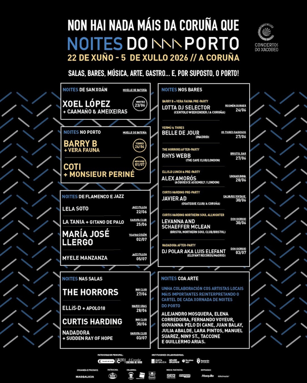 PROGRAMACIÓN NOITES DO PORTO 2026