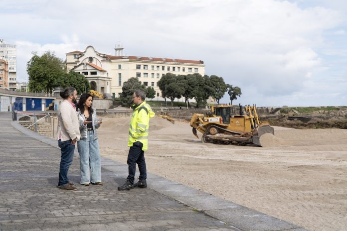 Retirando a Duna de Riazor