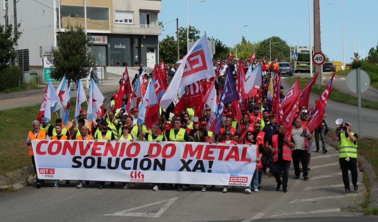 Nova xornada de folga no metal da Coruña mentres a patronal propón retomar o diálogo