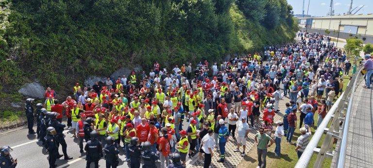 Nova xornada de folga no metal da Coruña mentres a patronal propón retomar o diálogo