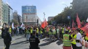 Protesta de traballadores do sector do metal na provincia da Coruña. CIG