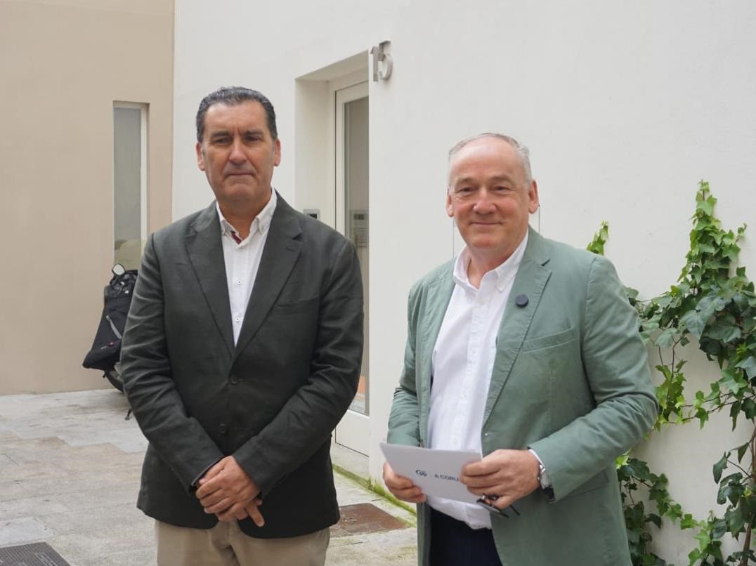 O portavoz do grupo municipal do PP no Concello da Coruña, Miguel Lorenzo. PP