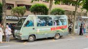 Autobus destartalado Santa Cristina Transporte Xunta