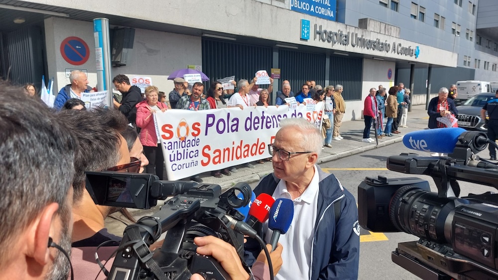 Concentracion SOS Sanidade Pública A Coruña