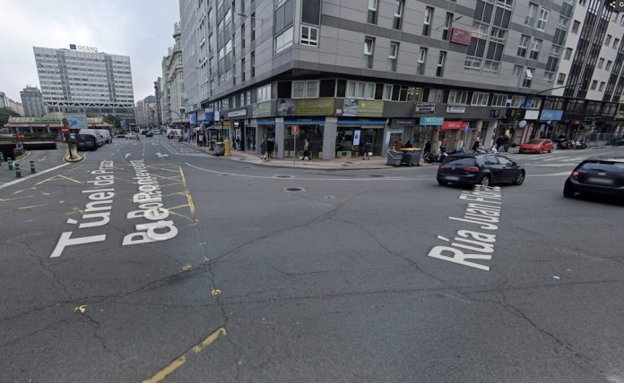 Captura do GoogleMaps da Praza de Pontevedra