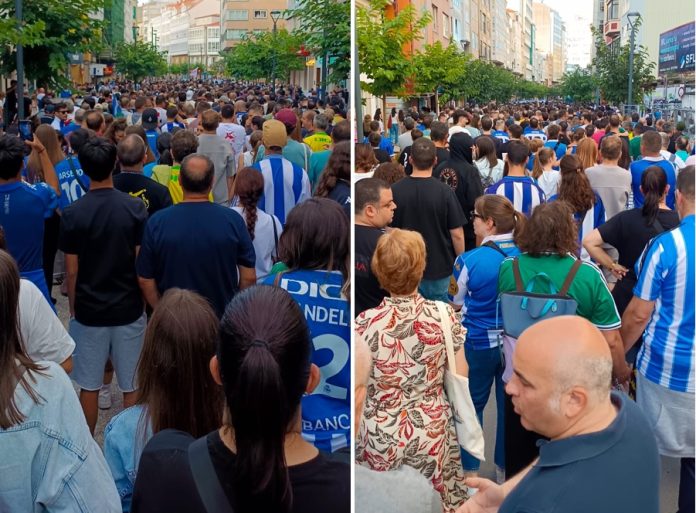 Manifestacion de Maraton Inferior contra a dreiccion Depor