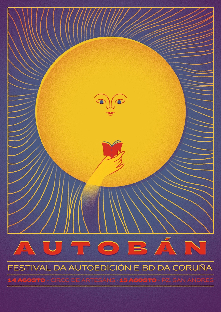 A debuxante Julia Abalde, gañadora do Premio Autobán 2025, é a autora do cartel deste Autobán 2026.