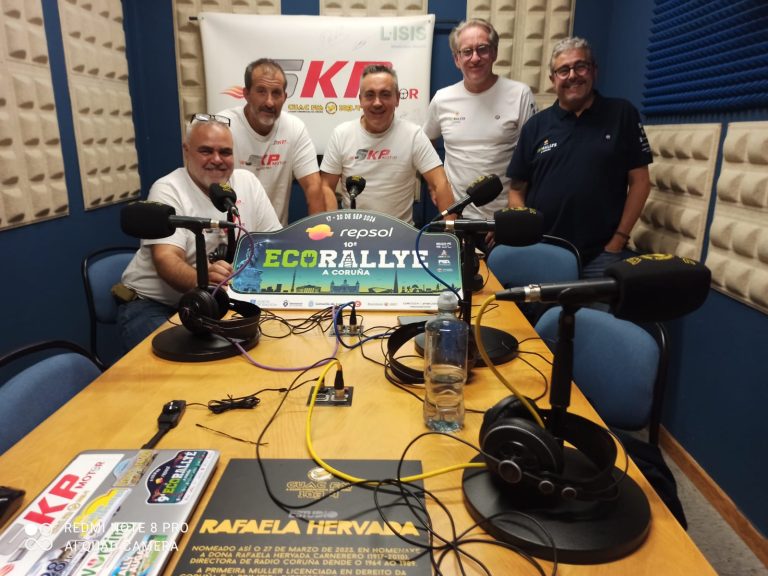 David, Iván, Jorge , Alberto e Alejandro no programa de SKPMotor