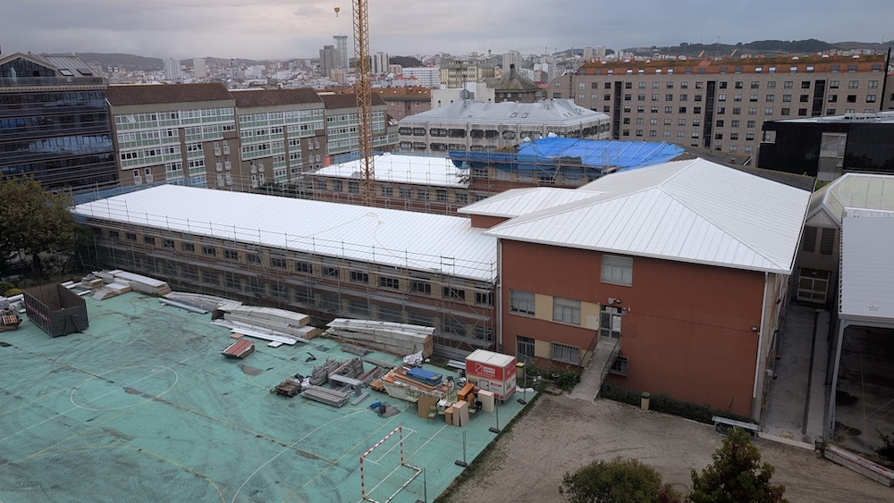 Obras no IES Zalaeta