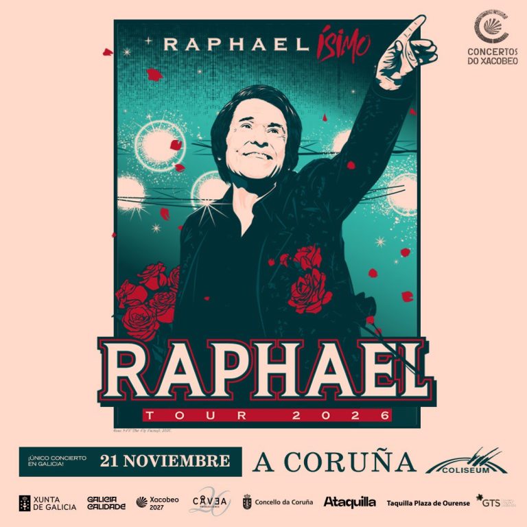 Raphael levará os seus grandes éxitos ao Coliseum o 21 de novembro na súa única cita en Galicia