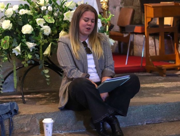 Icia Varela a semana pasada no ciclo As pedras Cantan da Fundacion Santa Maria La Real