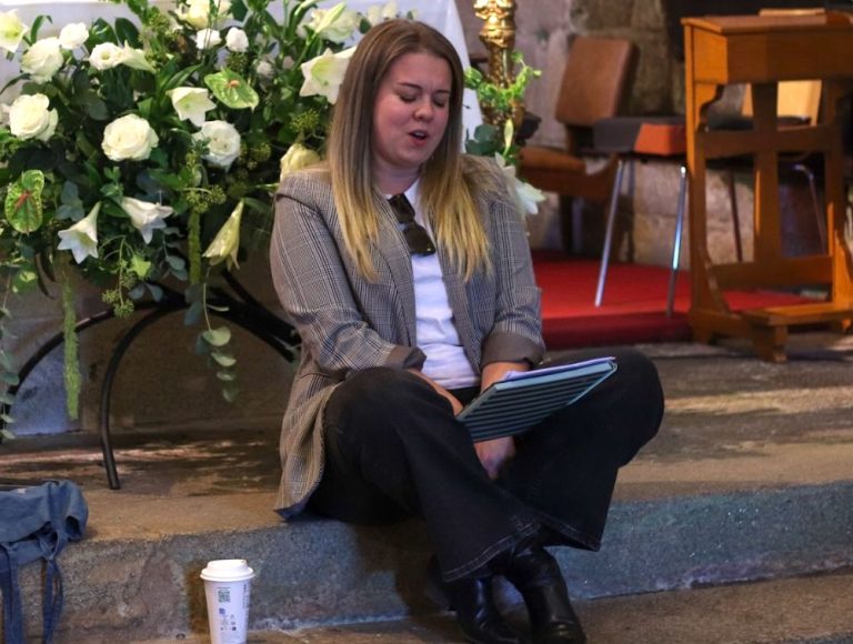 Icia Varela a semana pasada no ciclo As pedras Cantan da Fundacion Santa Maria La Real